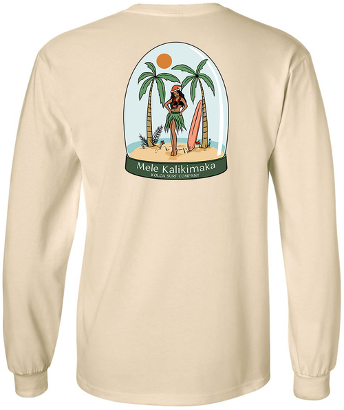 Koloa Hula Globe Long Sleeve T-Shirt