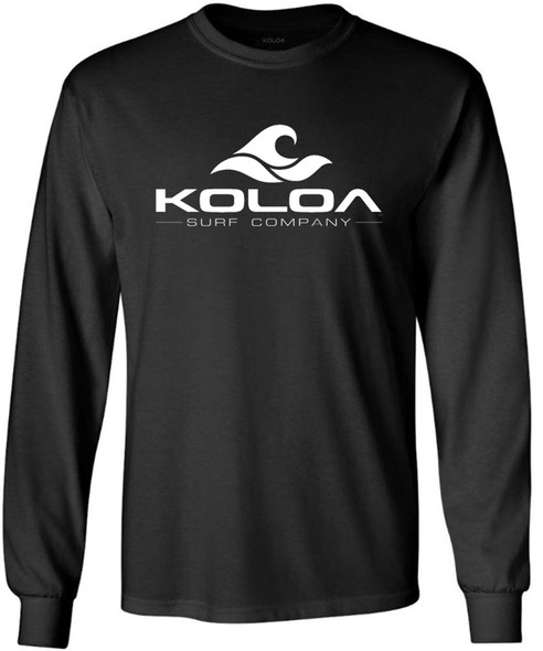 Koloa Surf Co. Wave Logo Long Sleeve Heavy Cotton T-Shirt