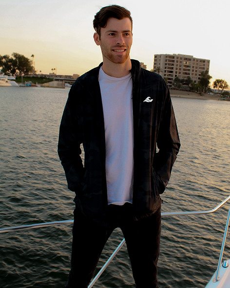 Koloa Water Resistant Windbreaker- Black Koloa Water Resistant Windbreaker- Black