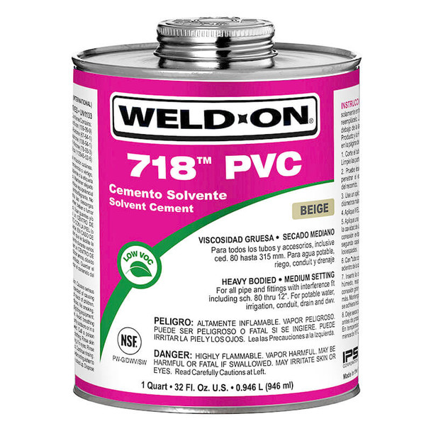 Weld-On 718 PVC
