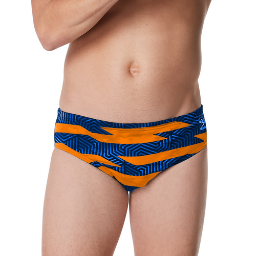 Speedo Men's Contort Stripes Brief Swimsuit