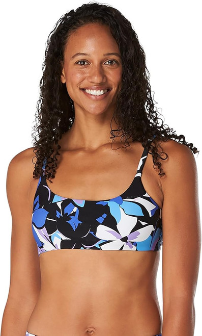 Speedo Women's Printed Double Cross Bikini Top