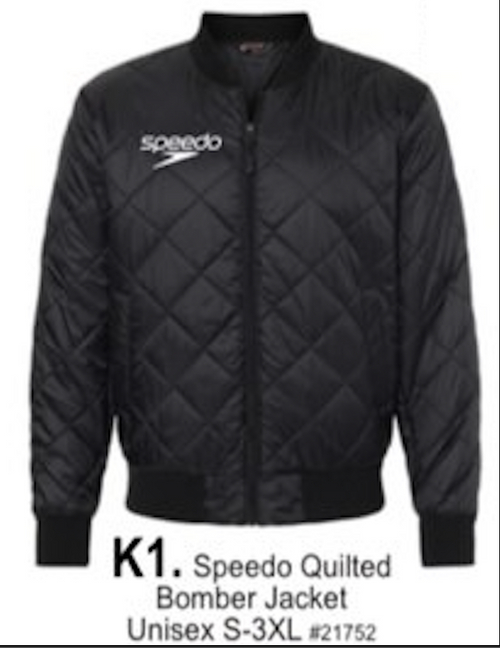 Speedo Quilted Unisex Bomber Jacket