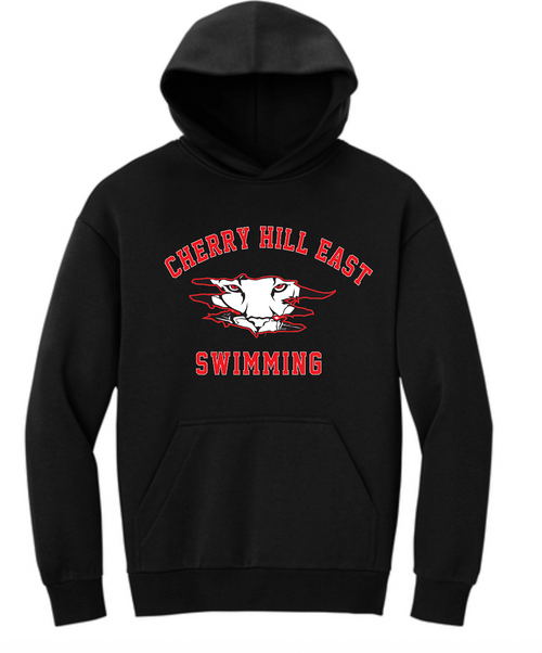 Unisex Black Hoodie – Cherry Hill East Swim Team