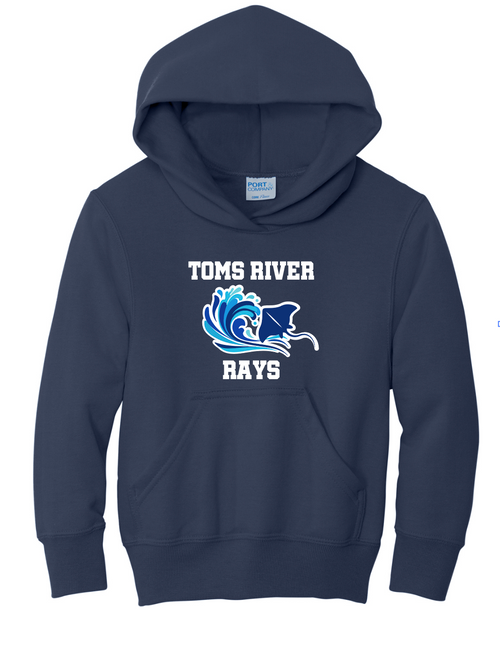 Toms River Rays Swim Team 26' Navy Hoodie