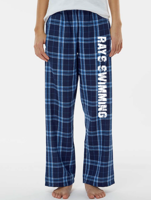 Youth and Adult Flannel Plaid Pants - Toms River Rays '26