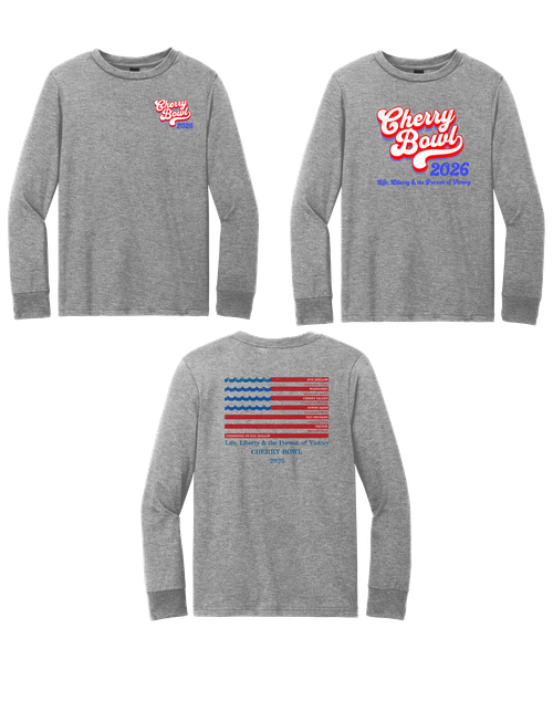 Cherry Bowl 2026 Youth Long Sleeve Shirt