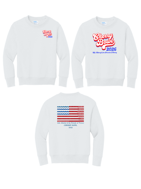 Cherry Bowl 2026 Youth Core Fleece Crew