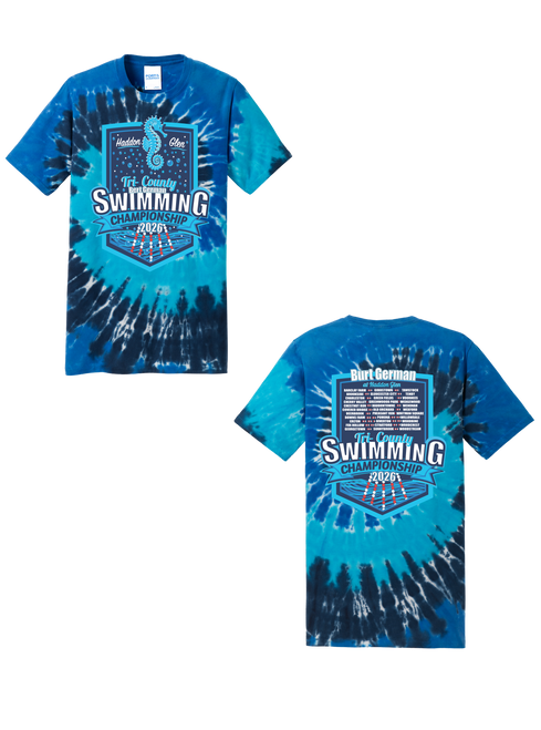 Tri-County 2026 Adult Tie-Dye T-Shirt - Ocean