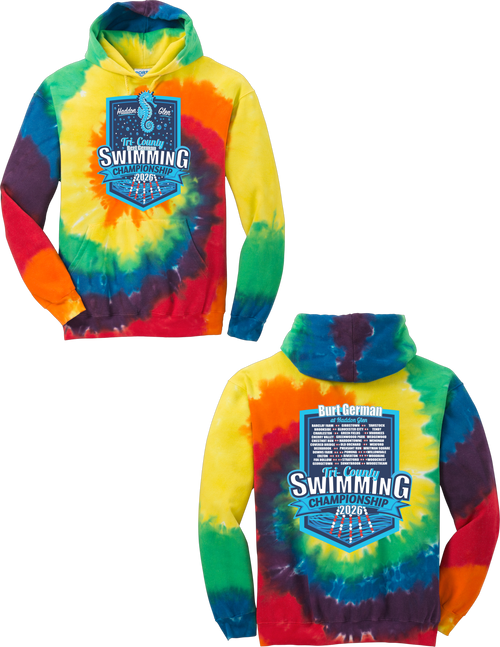 Tri-County 2026 Adult Tie-Dye Hoodie - Rainbow