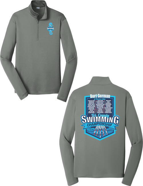 Tri-County 2026 Adult Performance 1/4-Zip - Gray