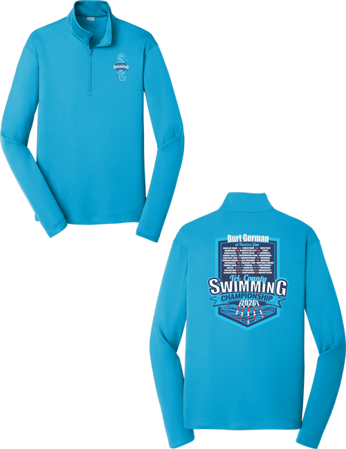 Tri-County 2026 Adult Performance 1/4-Zip - Aqua