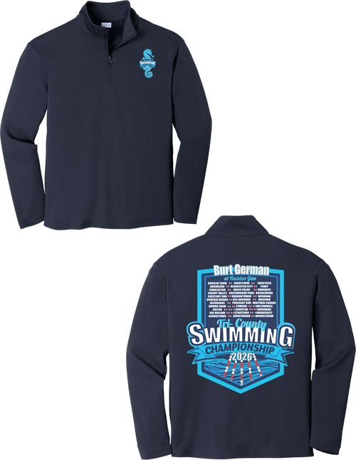Tri-County 2026 Youth Performance 1/4-Zip - Navy