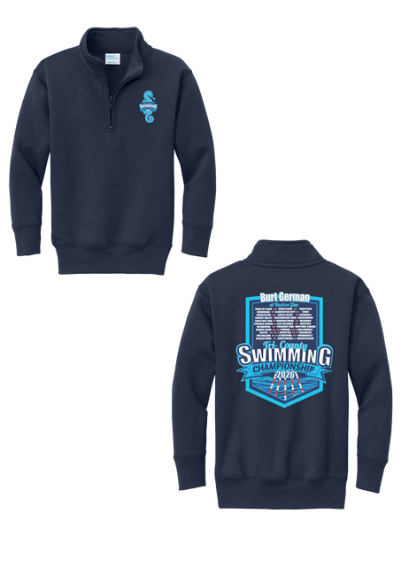 Tri-County 2026 Youth Cotton 1/4-Zip - Navy