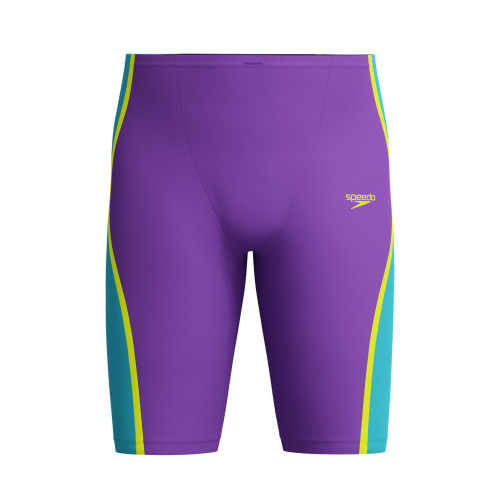 Speedo Men's Fastskin LZR Pure Intent High Waist 2.0 Jammer - Galaxy Grape/Mayan Blue