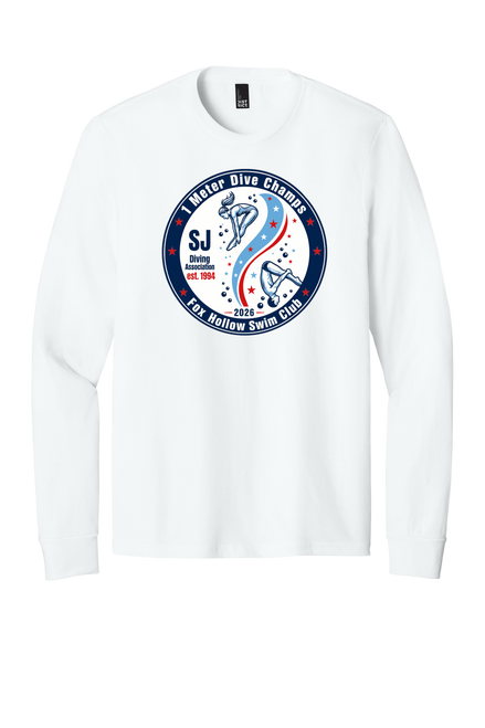 1 Meter Dive Champs Tri Blend Long Sleeve Shirt - Adult
