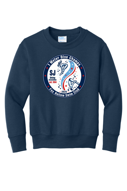 1 Meter Dive Champs Fleece Crew - Youth