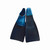 Dolfin two-tone light blue and navy swim fins with long blade. 
Training swim fins with flexible full foot pocket
Durable rubber Dolfin swim fins for recreational or competitive swimmers
Size 7-9