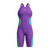 Speedo Fastskin LZR Pure Intent 2.0 Openback Kneeskin - GRAPE/MAYAN BLUE/HYPER YELLOW