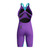 Speedo Fastskin LZR Pure Valor 2.0 Printed Openback Kneeskin - GALAXY GRAPE/MAYAN BLUE
