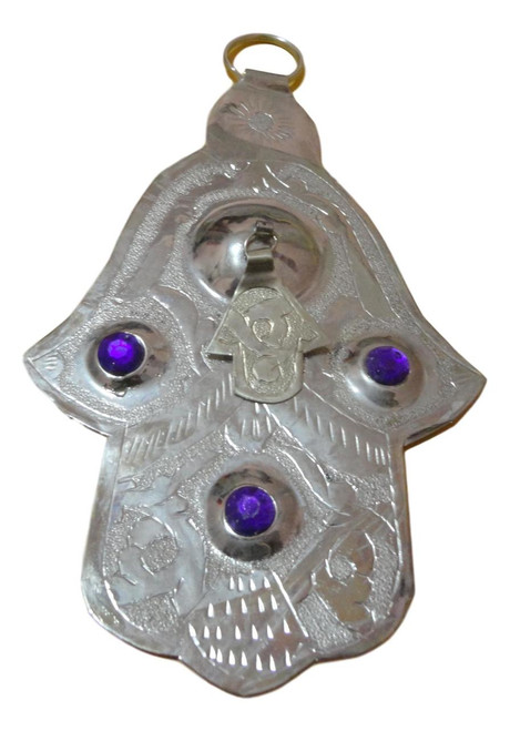 Wall Hanging Moroccan Evil Eye Purple Hamsa 