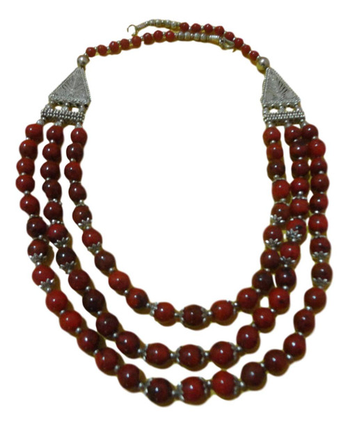Handcrafted Moroccan african berber beads necklace  	 YN-FGMW-TG2A