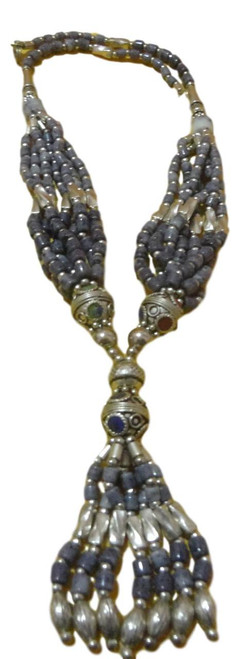 Moroccan african Berber Purple beads artisan necklace 