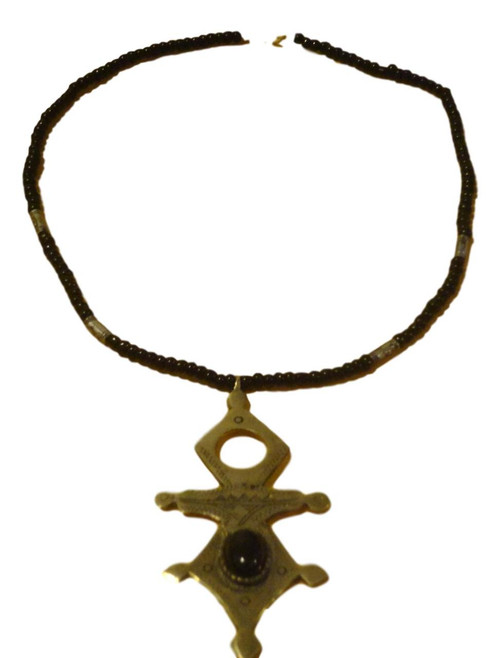 KENYA African Ethnic Jewelry EGYPTIAN ANKH CROSS Brass COLOR PENDANT  NECKLACE | eBay