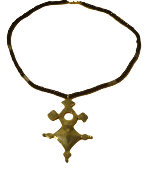 Handcrafted African Tuareg Berber Cross Necklace XK-Z4VL-QPDE