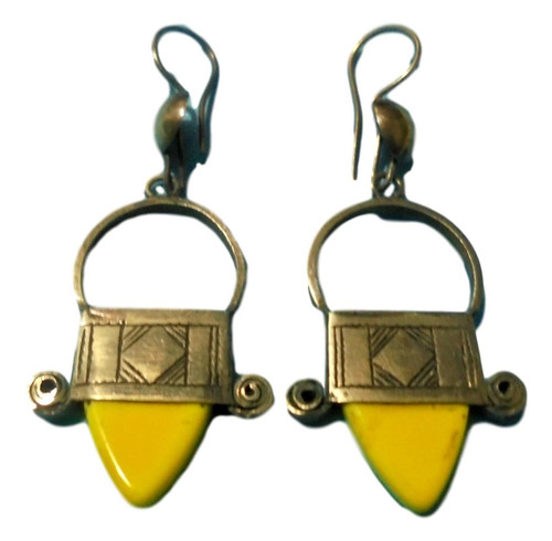 Handcrafted African Tuareg Berber Cross Earrings Ethnic Tribal Jewelry Niger JE184T