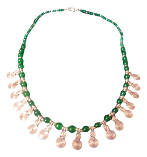 Handcrafted Moroccan Artisan Spiral Necklace JN27M