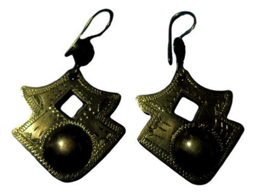 Handcrafted African Tuareg Berber Earrings Ethnic Tribal Jewelry Niger P8-0LV5-O3P2