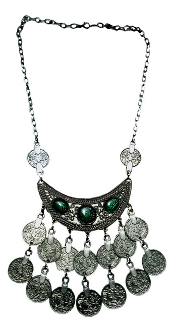 Moroccan african artisan Crescent moon Shape necklace Z8-HFQE-17JK Moroccan african artisan Crescent moon Shape necklace Z8-HFQE-17JK