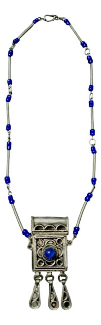 Moroccan Small light Berber necklace with box pendant IX-2HBI-48VV Moroccan Small light Berber necklace with box pendant IX-2HBI-48VV