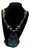 Handmade Turquoise Coral ethnic Nepal Hamsa necklace 16ENA11