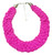 Handmade Artisan Pink Beads Necklace India 