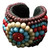 Handcrafted India bangle artisan multicolor beads bracelet