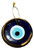 Turkish Nazar Blue Evil Eye Wall Hanging 4" Pendant Golden Color Eye shaped