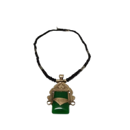 Handcrafted Tuareg Berber Necklace green Gemstone, Unique Ethnic Jewelry