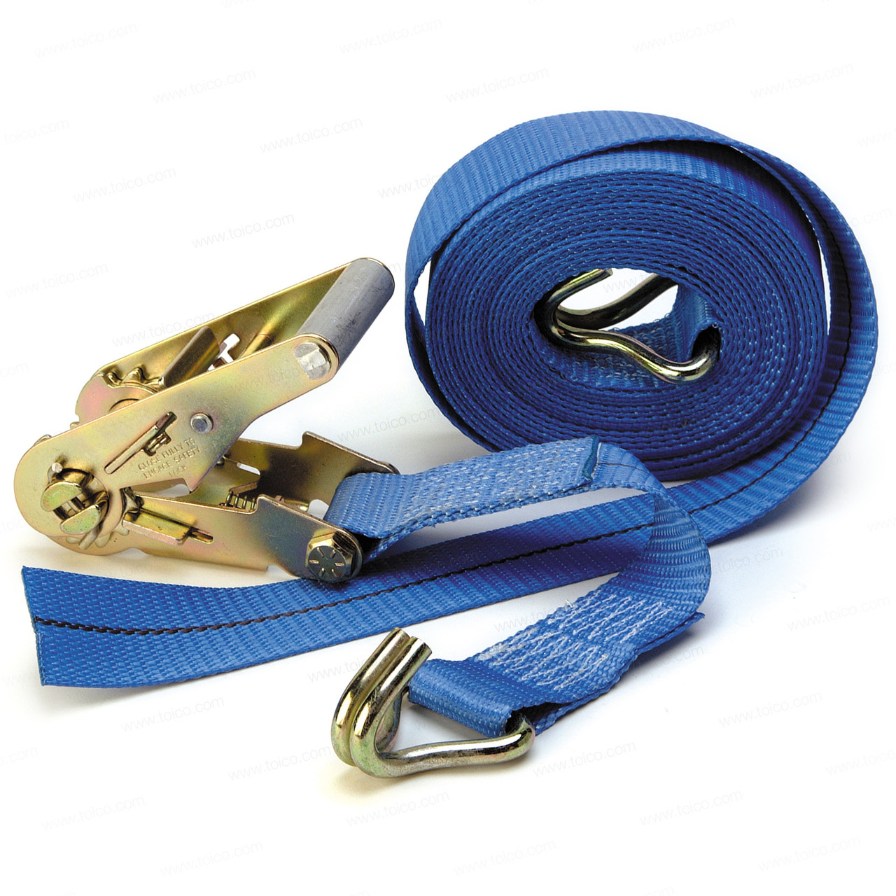 5000kg Ratchet Straps with Snap Hooks 4m to 15m