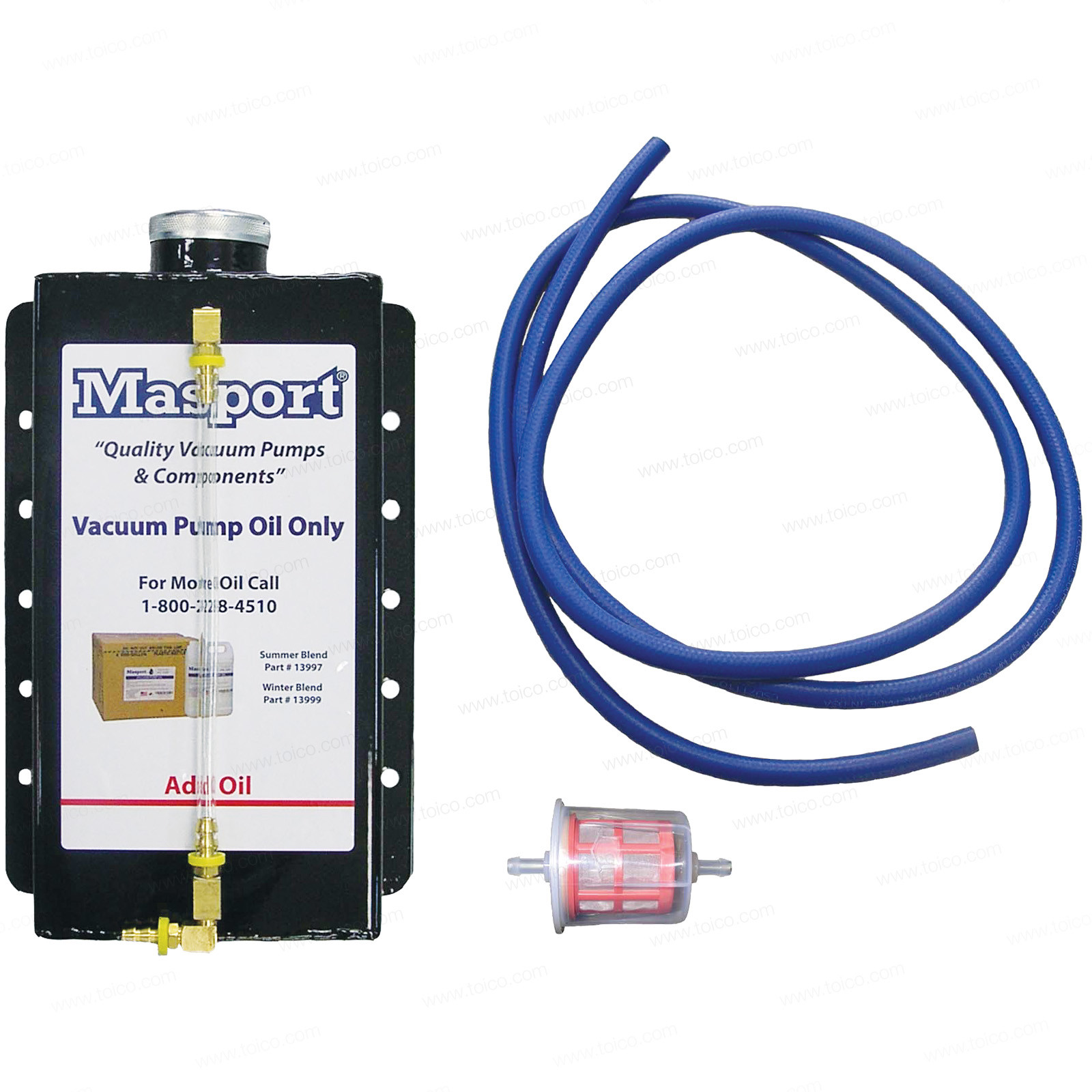 Oil Reservoir Kit Steel 1.3 Gallon Remote Reservoir Toico Industries