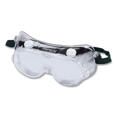 334 Safety Splash Goggles, OTG, Clear Anti-Fog Lens, Clear Frame
