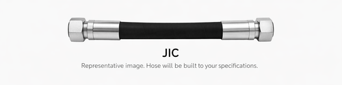 3/8" x 24" Hydraulic Hose JIC x JIC