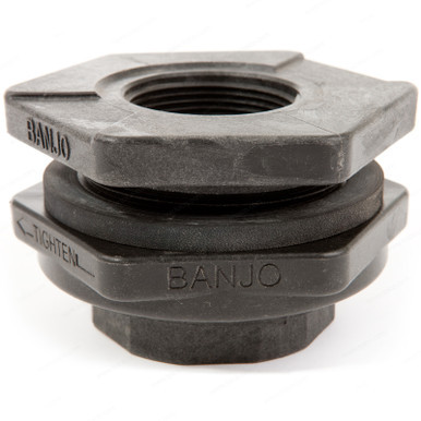 Bulkhead Fitting-3'' Bulkhead Tank Fitting - Polypropylene