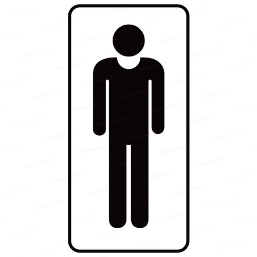 Restroom Decals and Signs—Man Graphic Decal