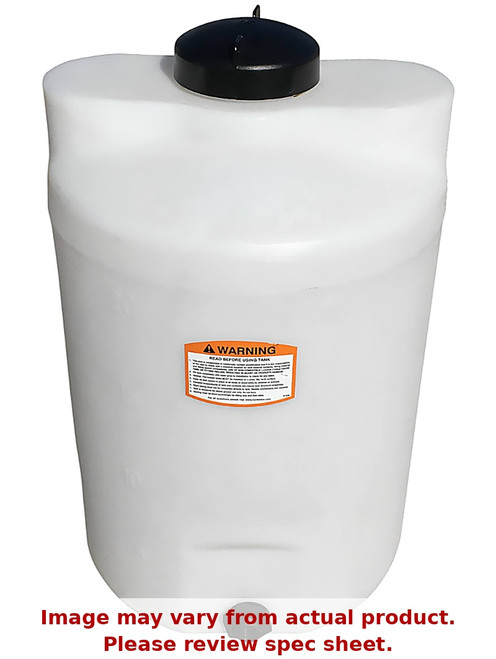 Norwesco 25 Gallon Plastic Vertical Liquid Storage Tank in White