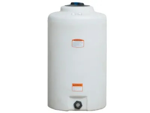 Norwesco 65 Gallon Plastic Vertical Liquid Storage Tank in White