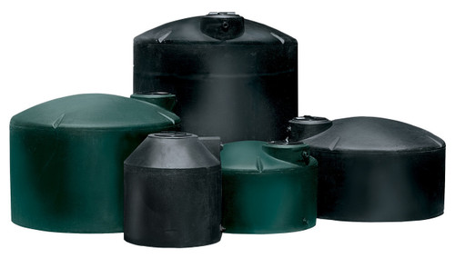 Norwesco 5000 Gallon Plastic Vertical Water Storage Tank in - Black