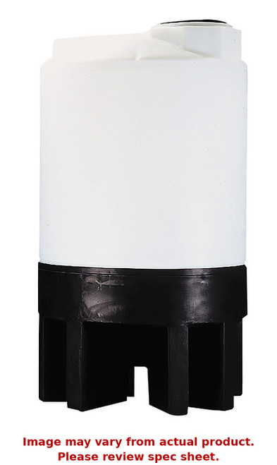 Norwesco 300 Gallon 30 Degree Cone Bottom Tank with Black Poly Stand