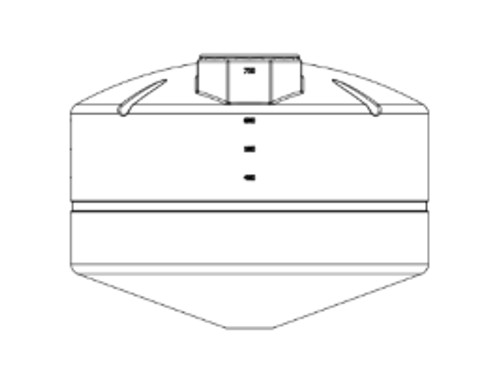 Norwesco 750 Gallon 20 Degree Plastic Vertical Cone Bottom Tank in White Norwesco 750 Gallon 20 Degree Plastic Vertical Cone Bottom Tank in White